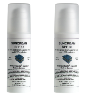 dermaviduals day cream suncream spf 15, 30, 50